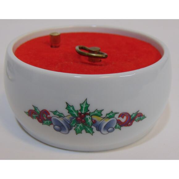 Heritage House Music Box Melodies of Christmas Silver Bells 1992 Works Japan0 - Picture 5 of 12